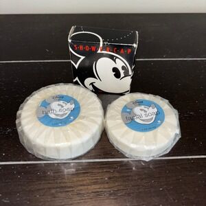 Vintage | Disney Resorts | Mickey Mouse Bath Soap ,‎ Facial Soap, Shower Cap Set